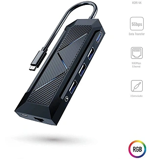 هاب گیمینگ تایپ سی پرودو Porodo 9IN1 Usb-c Hub Gamers Edition PDX520